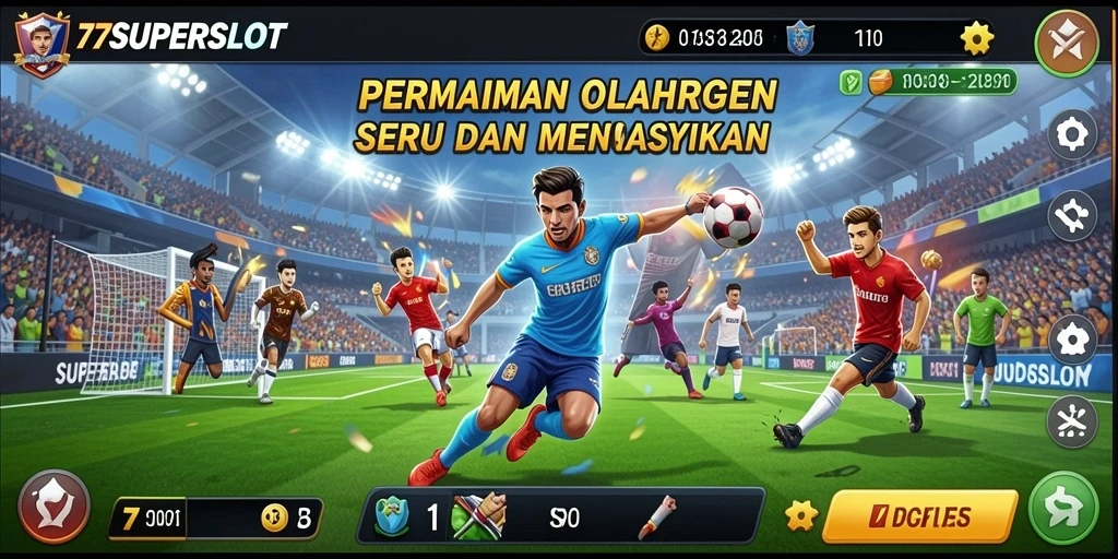 Tampilan menarik dari gameplay 77SUPERSLOT dengan berbagai jenis olahraga.