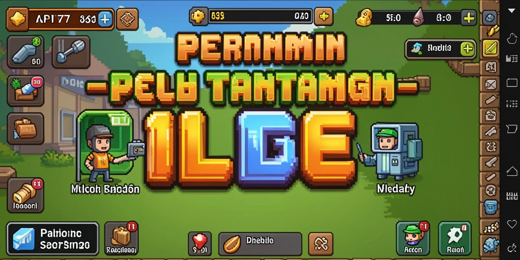 Tampilan gameplay dinamis dan menarik dari API77 yang menggambarkan permainan Idle.