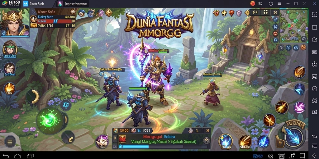 Tampilan gameplay FB168 yang memikat di dunia MMORPG.