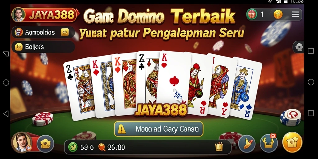 Screenshot gameplay JAYA388 menampilkan suasana seru permainan Domino.