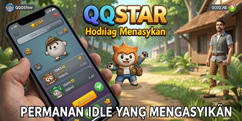Tampilan gameplay <strong>QQSTAR</strong> yang seru dan penuh warna.