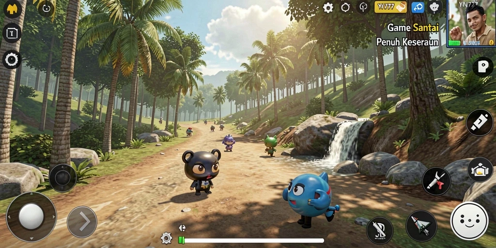 Screenshot gameplay YN777 menampilkan serunya menikmati tantangan.